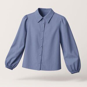 Stradivarius Shacket Overshirt Jacket Women Small Blue Windbreaker Chic Layering